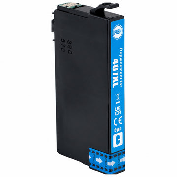 Compatible Epson 407XL Cyan Ink Cartridge