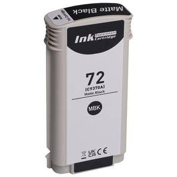 Cartouche d'encre noire mate HP 72 compatible